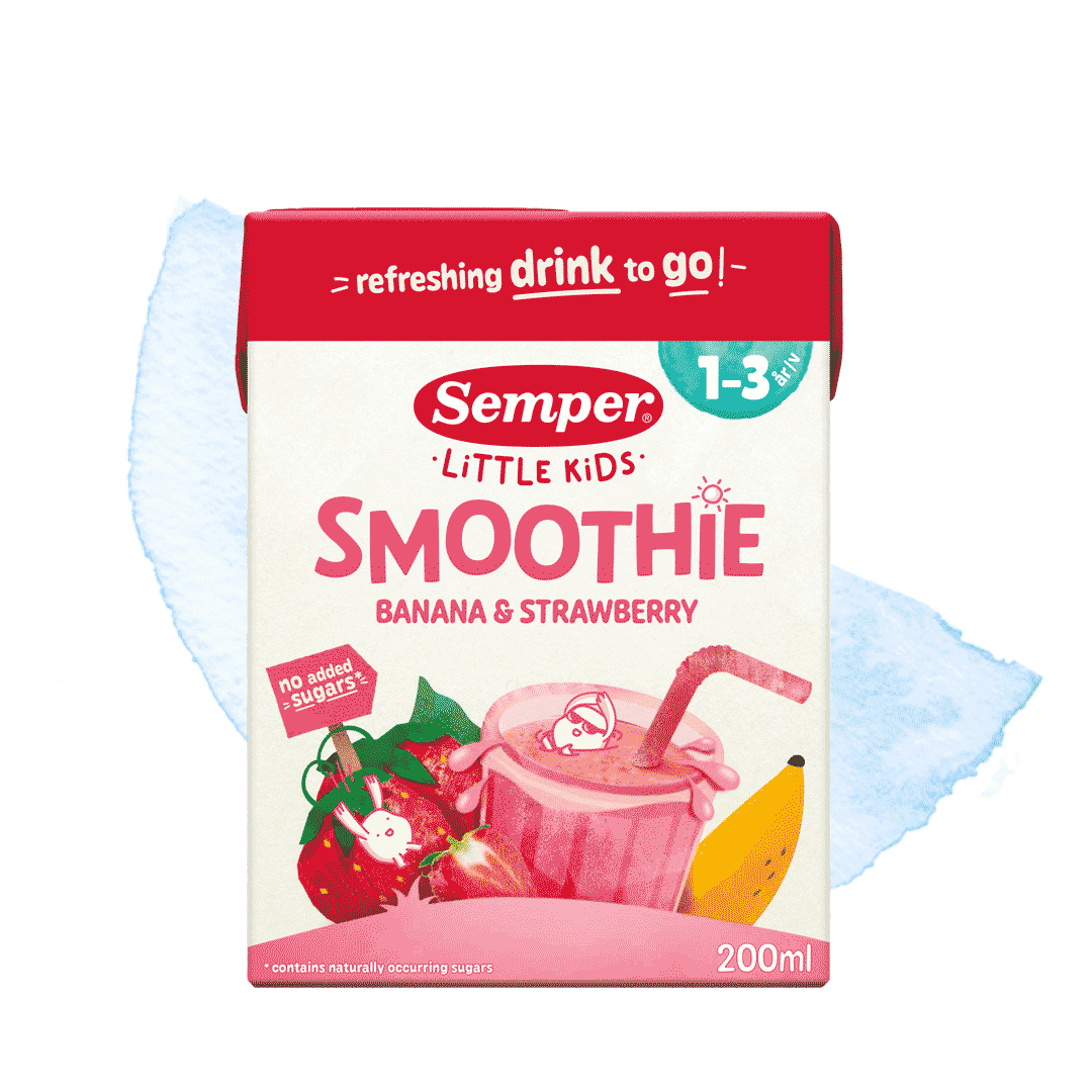 Smoothie banan & jordbær