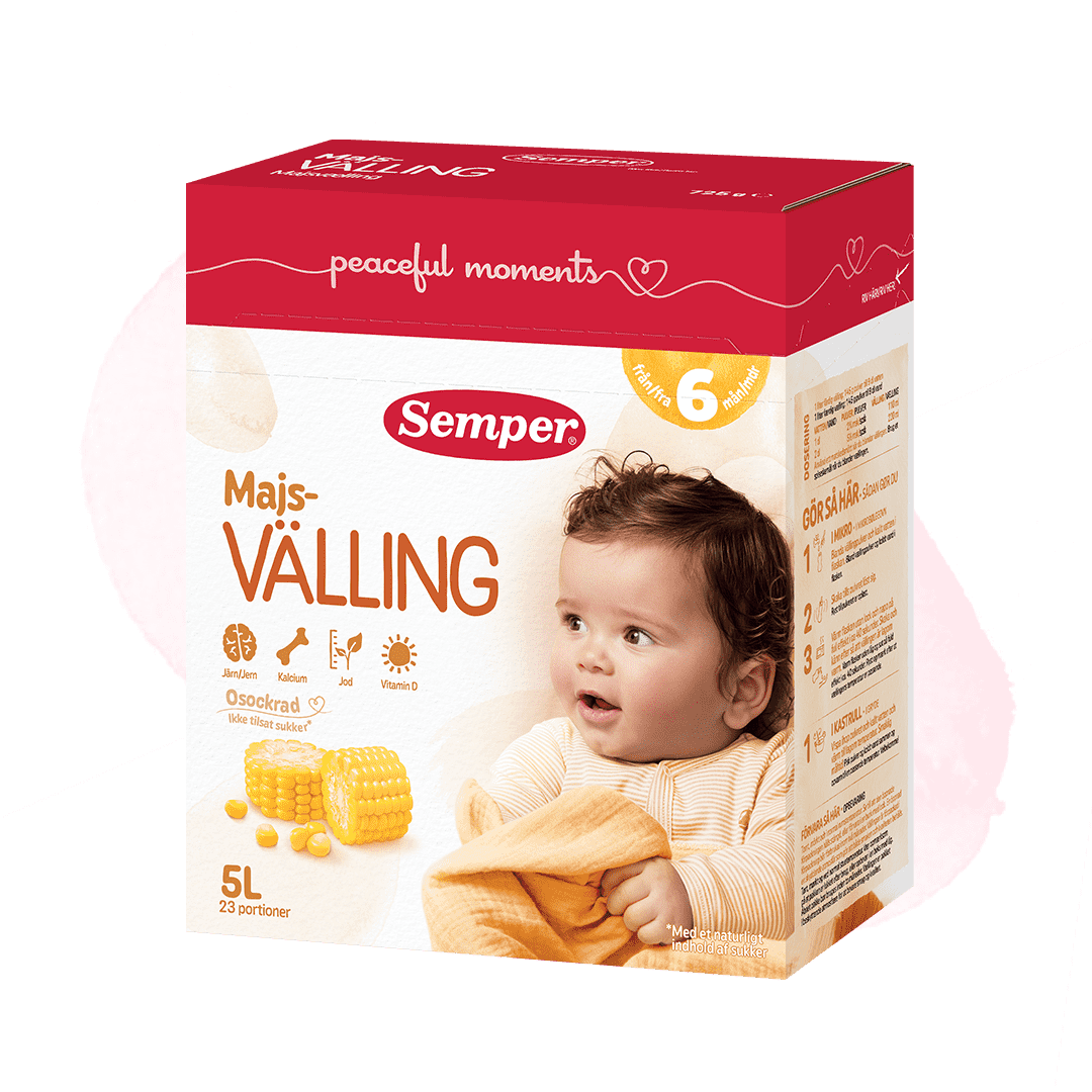 Majsvælling, fra 6 måneder