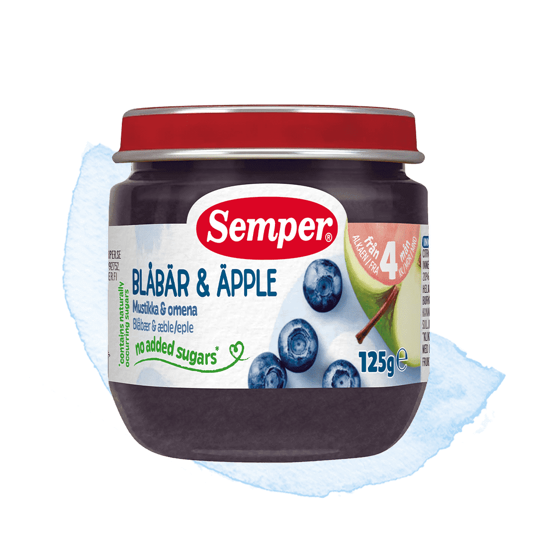 Jar blueberry apple