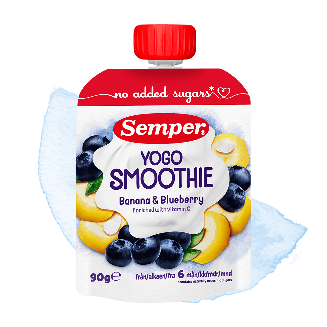 Semper Smoothie YOGO med banan & blåbær
