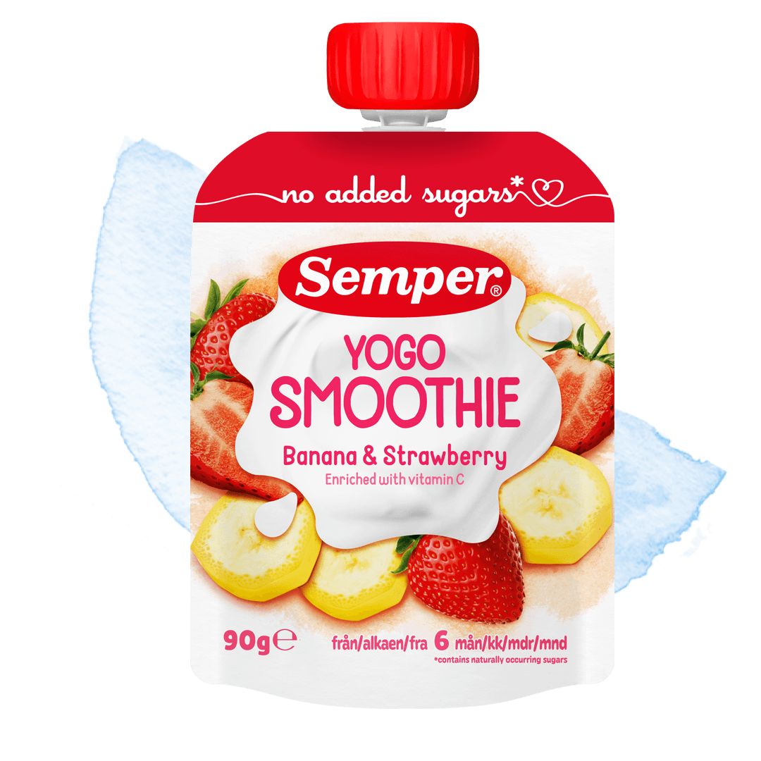 Smoothie yogo jordbær & banan