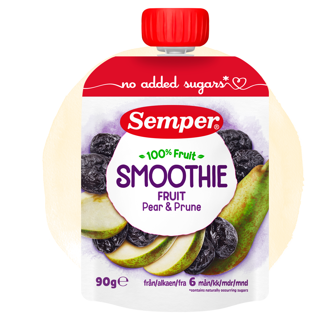 Frugtsmoothie pære & sveske - Semper Barnmat